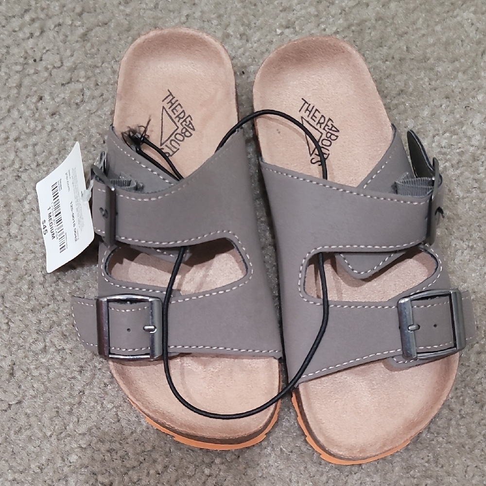 NWT Kids - There Abouts Gray Sandals